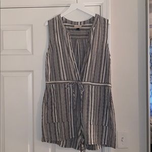 Black and grey romper